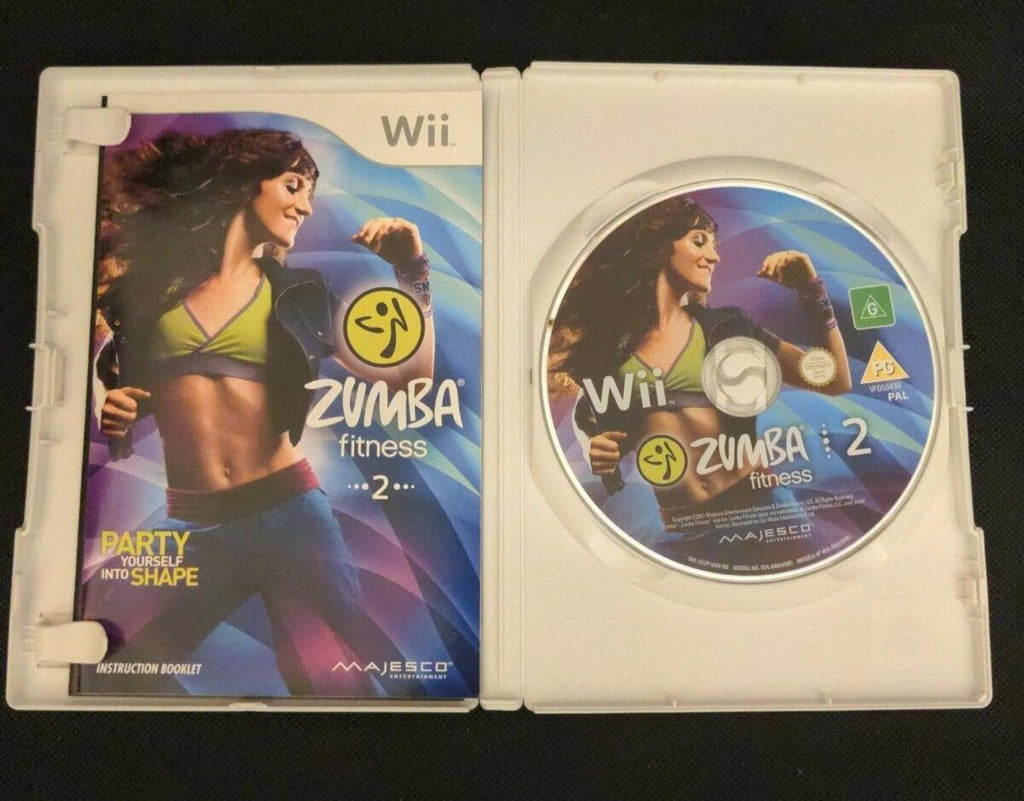 Zumba Fitness 2 Nintendo Wii Game Very Good Condition