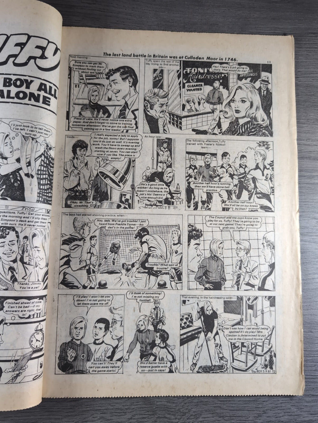 Buddy Comic Issue No 30 5th Spetember 1981 Vintage Retro Comic