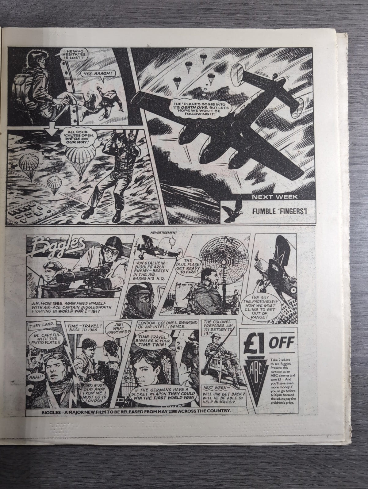 Eagle Comic Issue No. 217 17th May 1986 Vintage Retro UK Comic