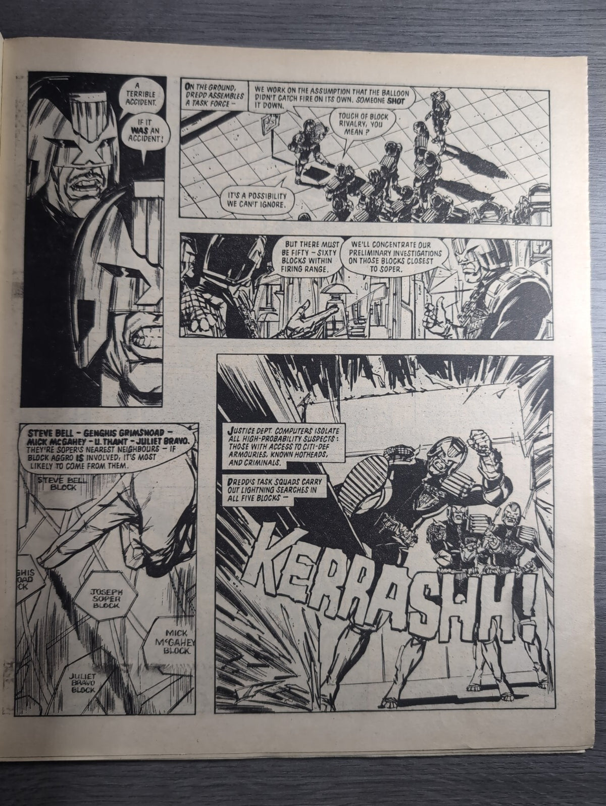 2000AD Prog 376 Featuring Judge Dredd Comic 7th July 1984 Vintage Retro Comic