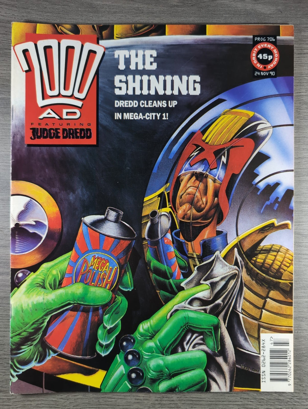 2000AD Prog 706 Featuring Judge Dredd Comic 24th Nov 1990 Vintage Retro Comic