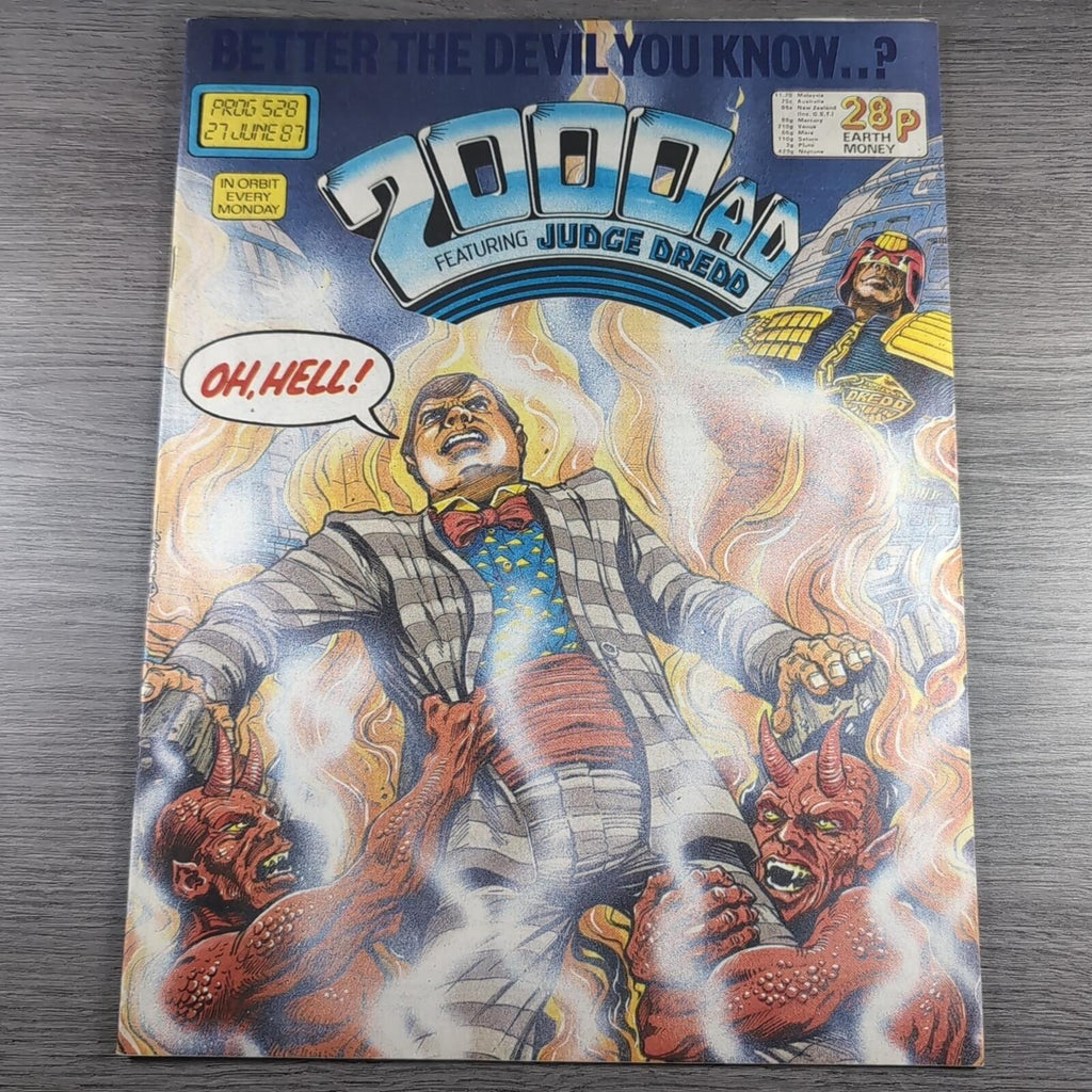 2000AD Prog 528 Featuring Judge Dredd 27th June 1987 Vintage Comic