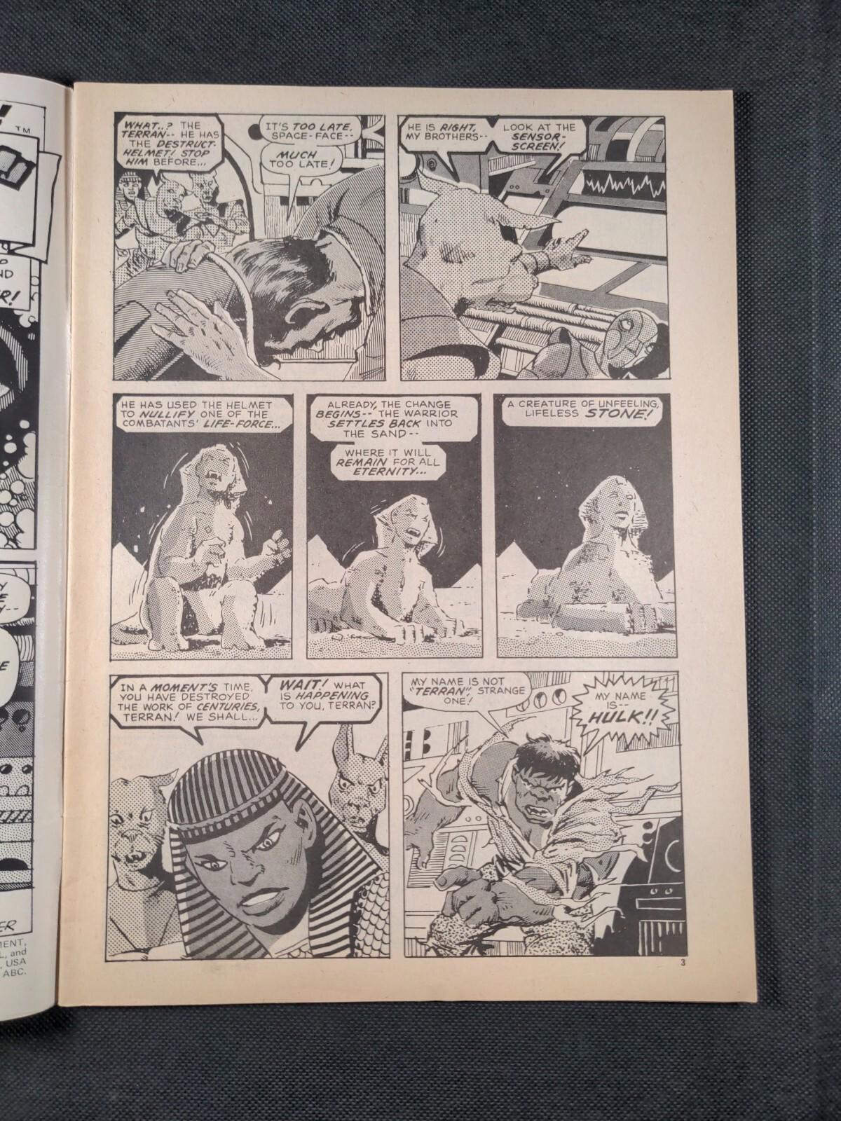 Mighty World of Marvel Issue No 119 January 1975 Marvel UK Vintage Comic