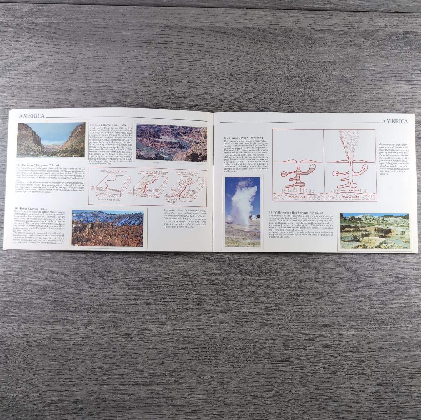Brooke Bond Tea Picture Cards Album Features Of The World Complete Set