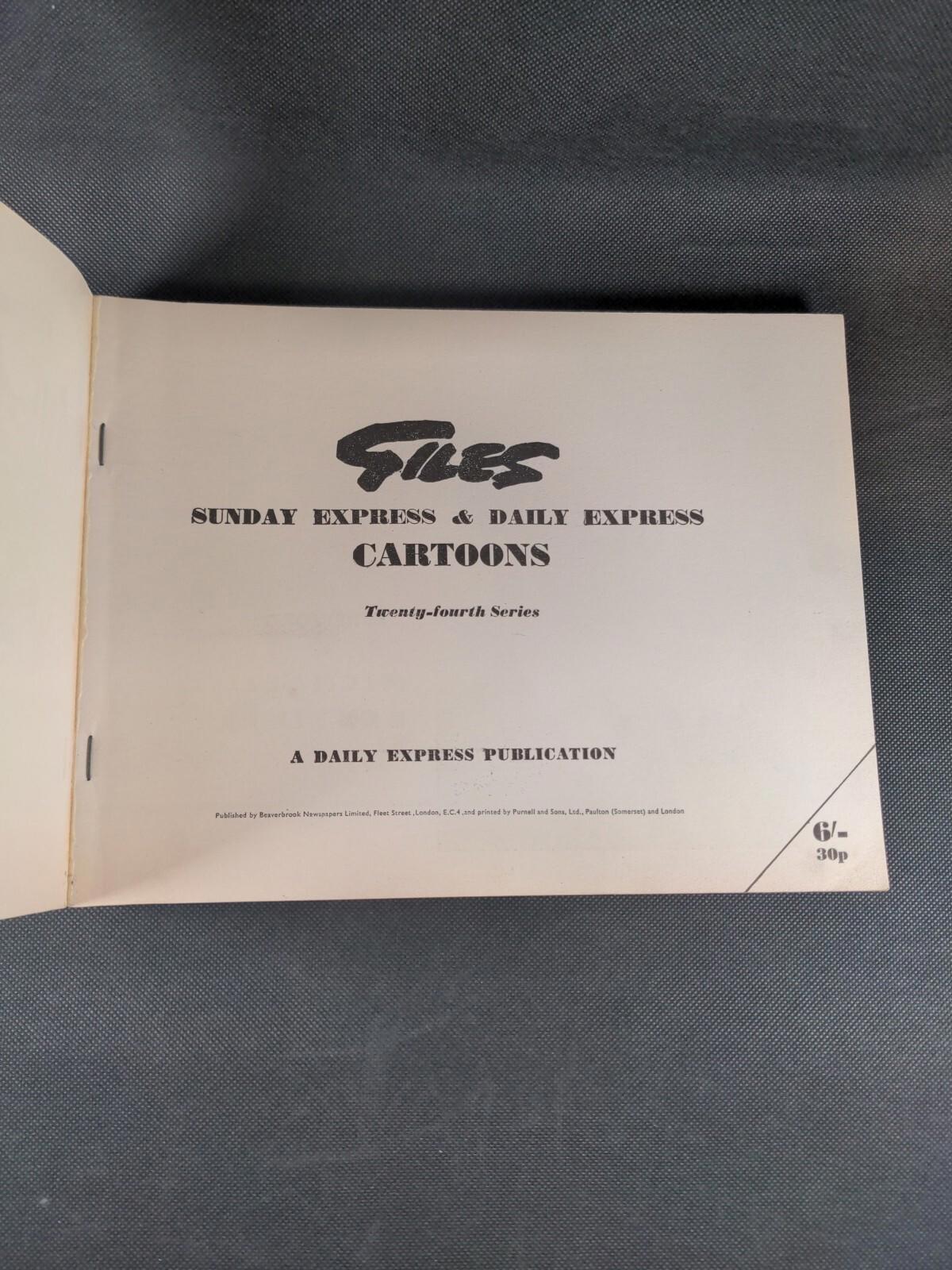 Giles Annual Twenty Fourth Series Published 1970 Cartoon Book