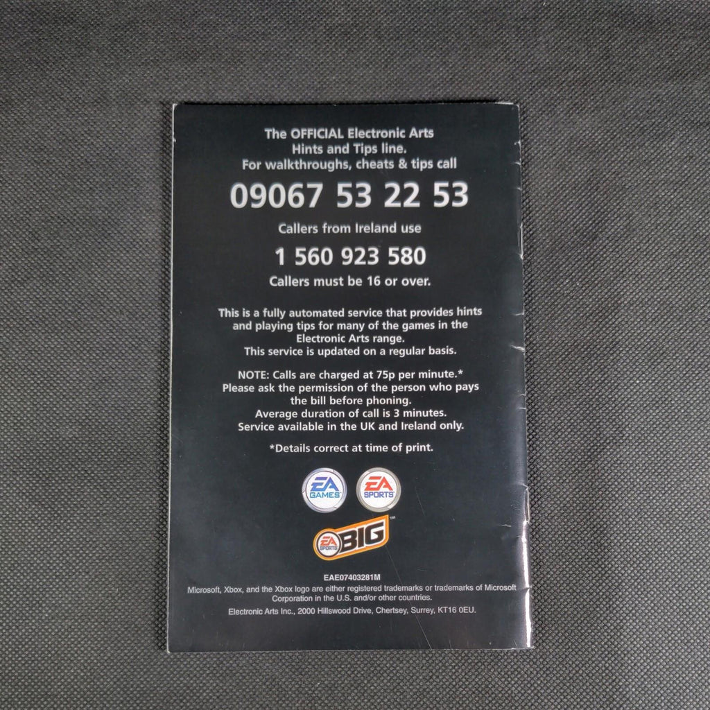James Bond: Agent Under Fire Original Xbox Age 15+ PAL Region