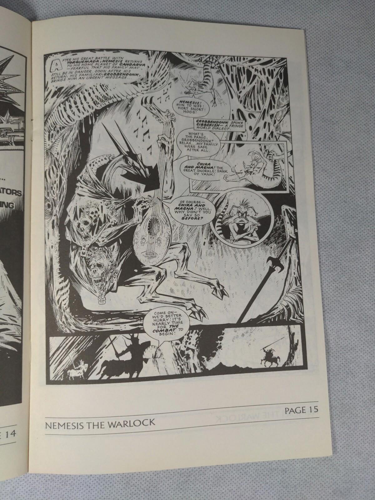 Nemesis The Warlock # 3 Fleetway Quality Comics 1989 Alien Terror Mils & O'Neil - Retrorama UK