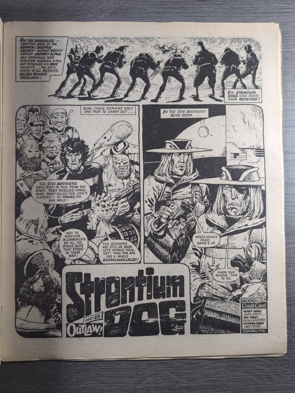 2000AD Prog 385 Featuring Judge Dredd Comic 29th Sept 1984 Vintage Retro Comic