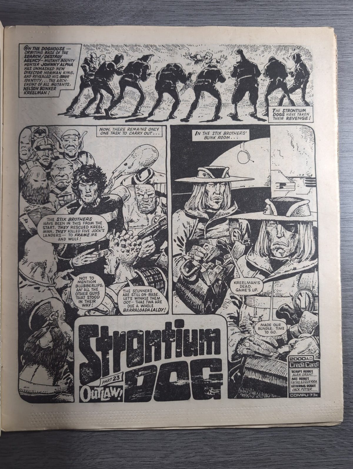 2000AD Prog 385 Featuring Judge Dredd Comic 29th Sept 1984 Vintage Retro Comic