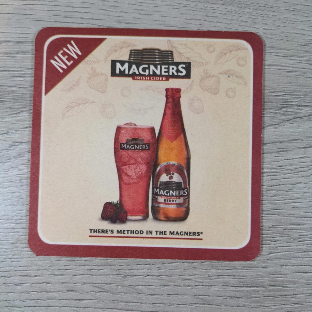 Magners 4 x Vintage Beer Mats Pub Bar Coaster Breweriana - Retrorama UK