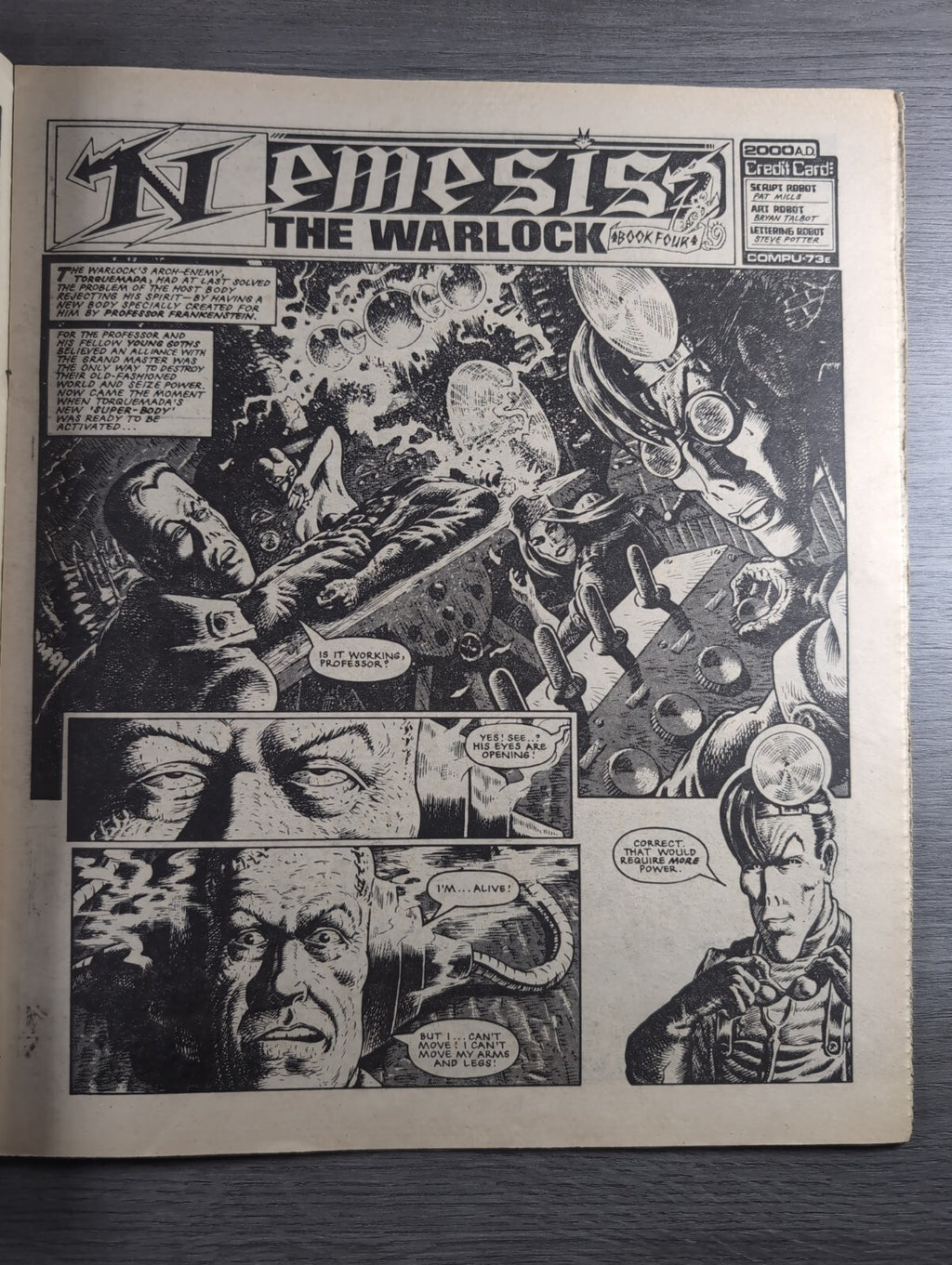 2000AD Prog 398 Featuring Judge Dredd Comic 29th Dec 1984 Vintage Retro Comic