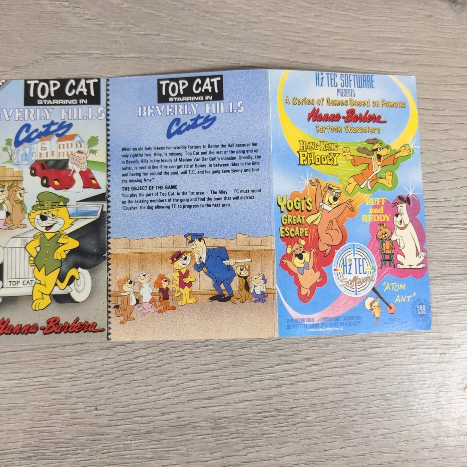 Top Cat In Beverly Hills  ZX Spectrum 48/128K Game Cassette Tested & Working