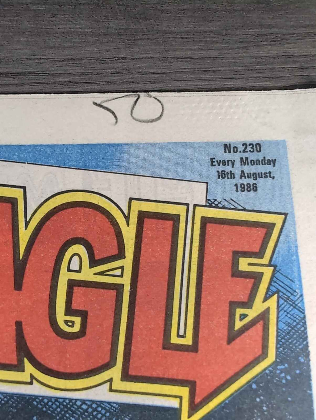 Eagle Comic Issue No. 230 16th August 1986 Vintage Retro UK Comic