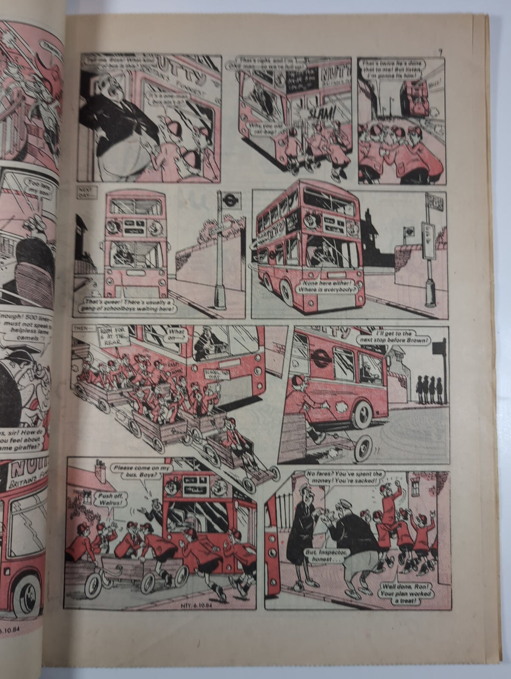 Nutty Comic Featuring Bananaman Issue No. 243 Oct 6th 1984 Vintage Retro Comic