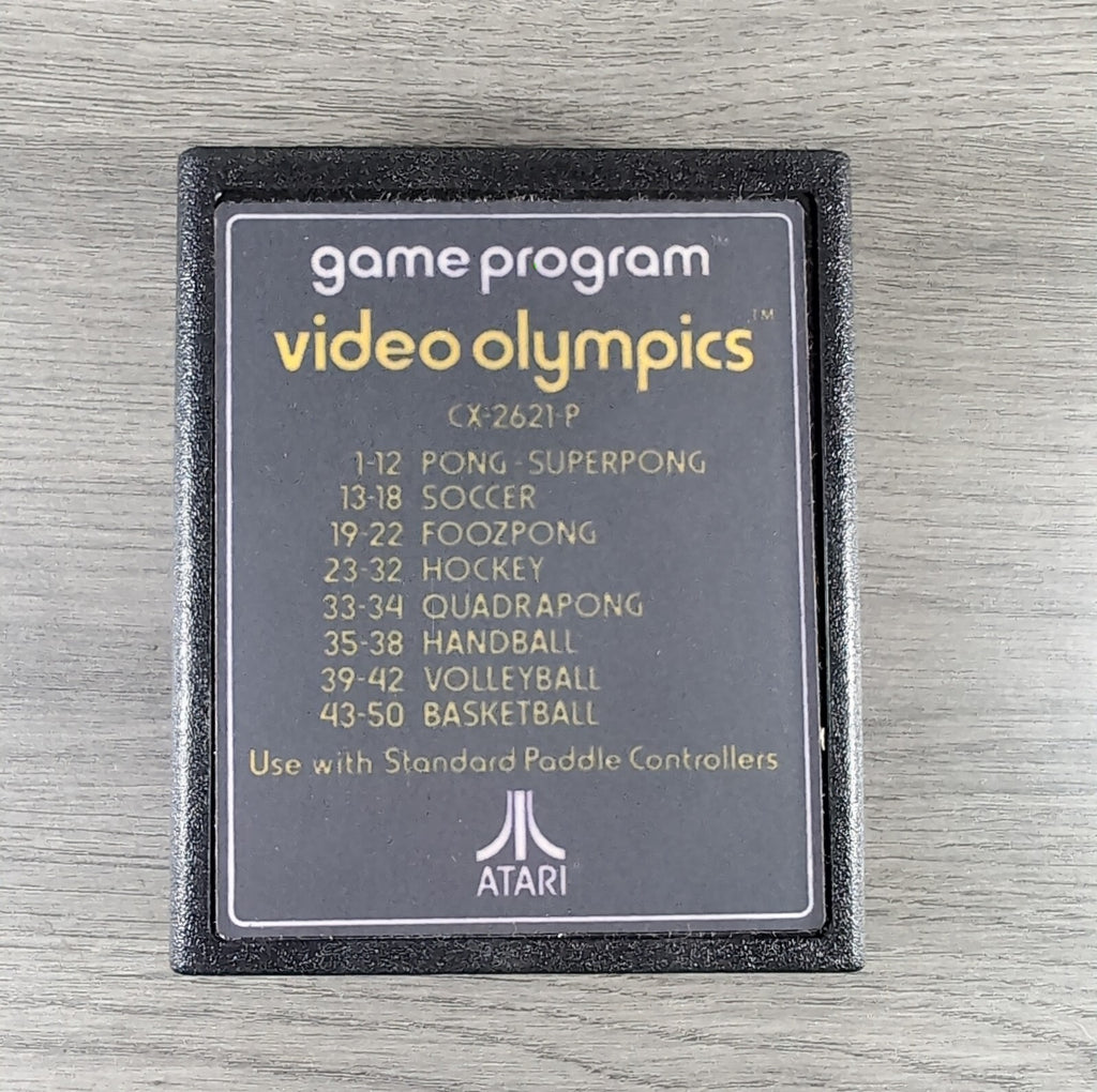 Video Olympics Atari 2600 Game CX2621 Cartridge & Manual Boxed Tested & Working
