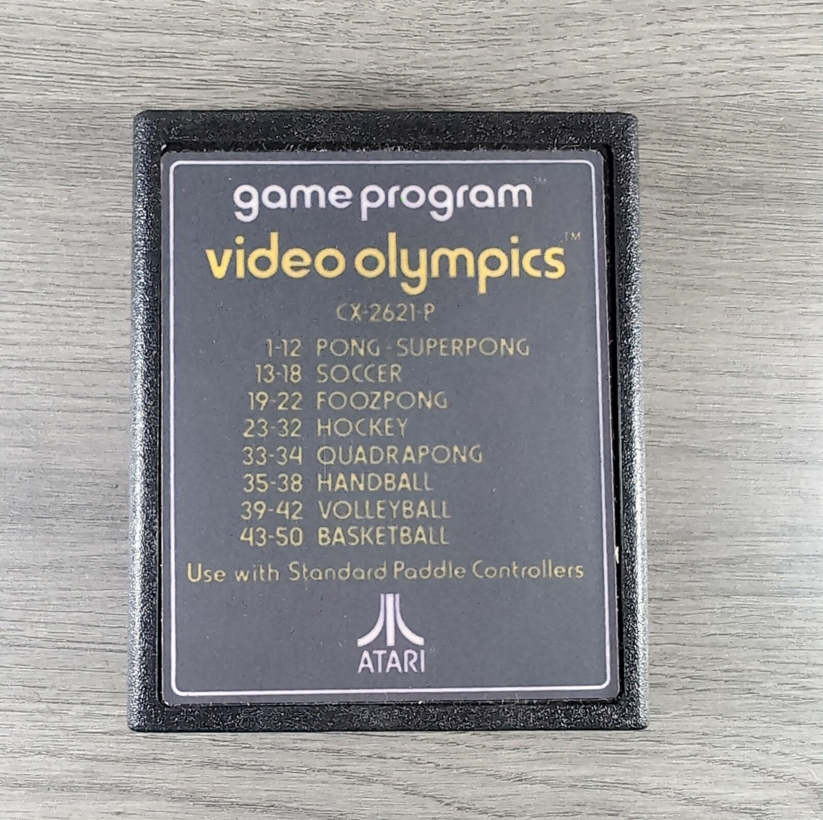 Video Olympics Atari 2600 Game CX2621 Cartridge & Manual Boxed Tested & Working