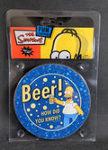 The Simpsons Drink Coasters Coffee Tea  Beer Mats - 4 Coasters Per Pack - Retrorama UK