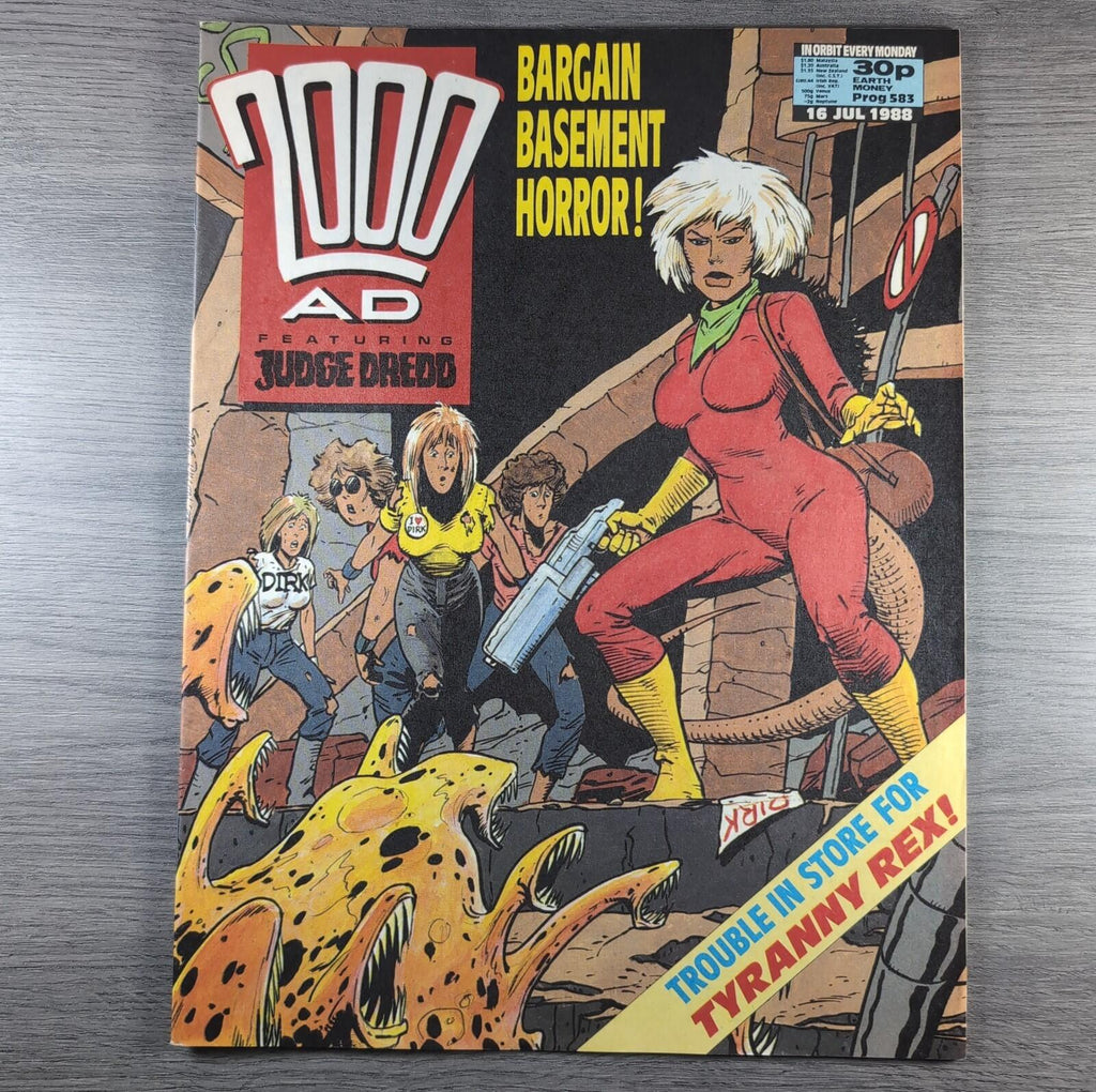 2000AD Prog 583 Featuring Judge Dredd 16th July 1988 Vintage Comic