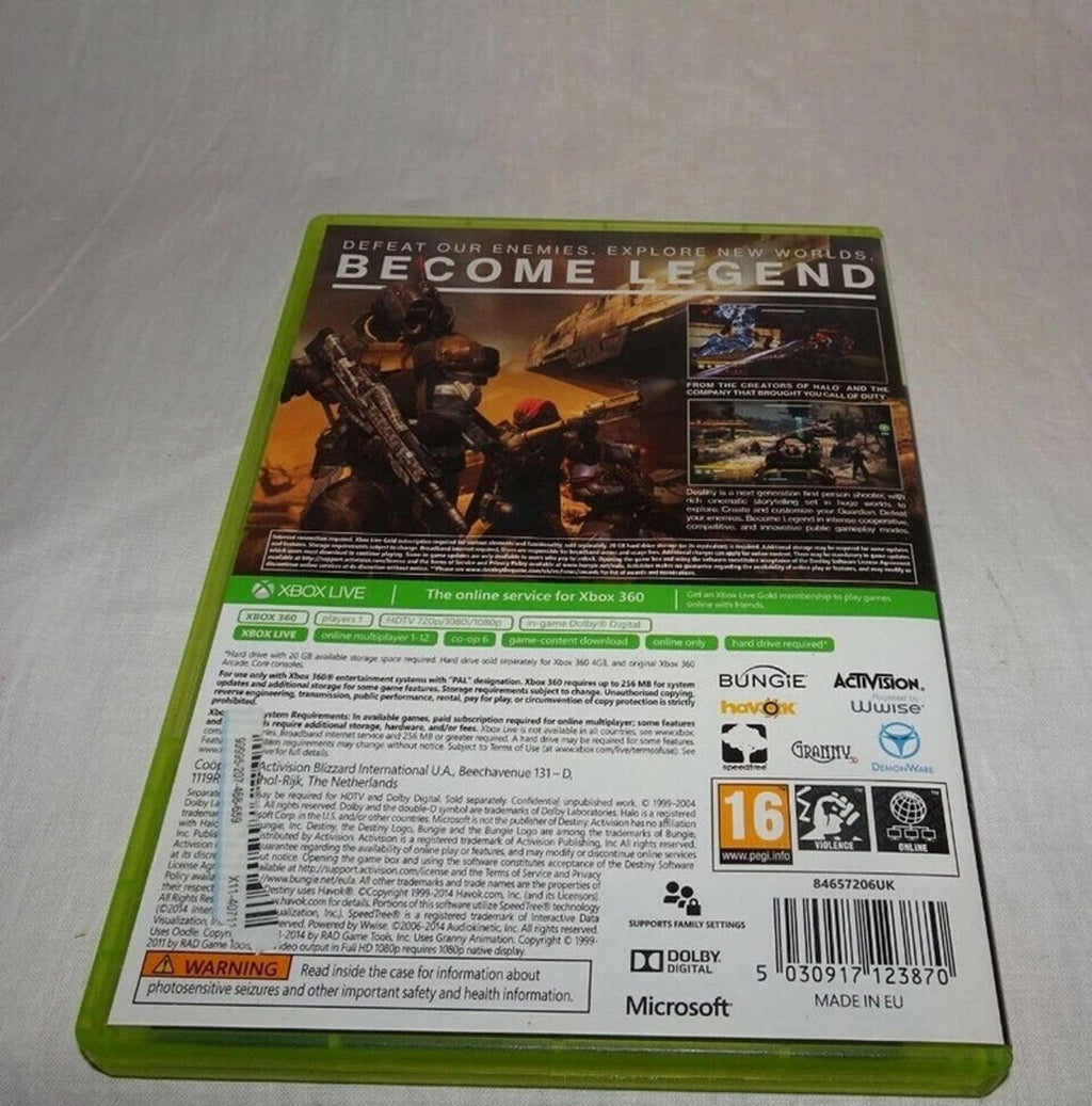 Destiny Microsoft Xbox 360 Game 2014 PAL Region Age 16+