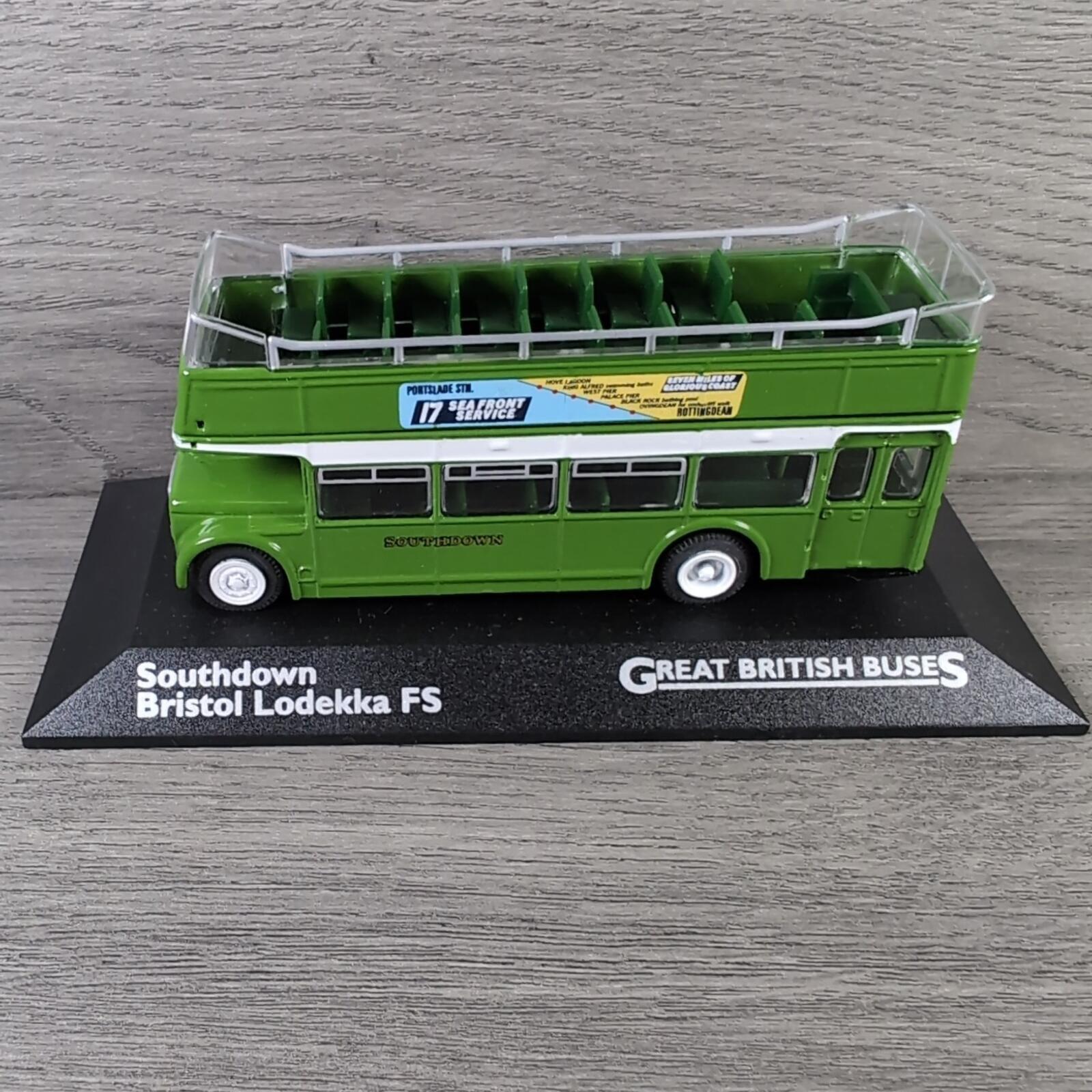 Great British Buses Southdown Bristol Lodekka FS 1:76 Scale Atlas Diecast Model