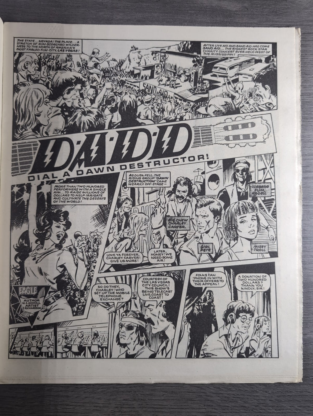 Eagle Comic Issue No. 213 19th April 1988 Vintage Retro UK Comic