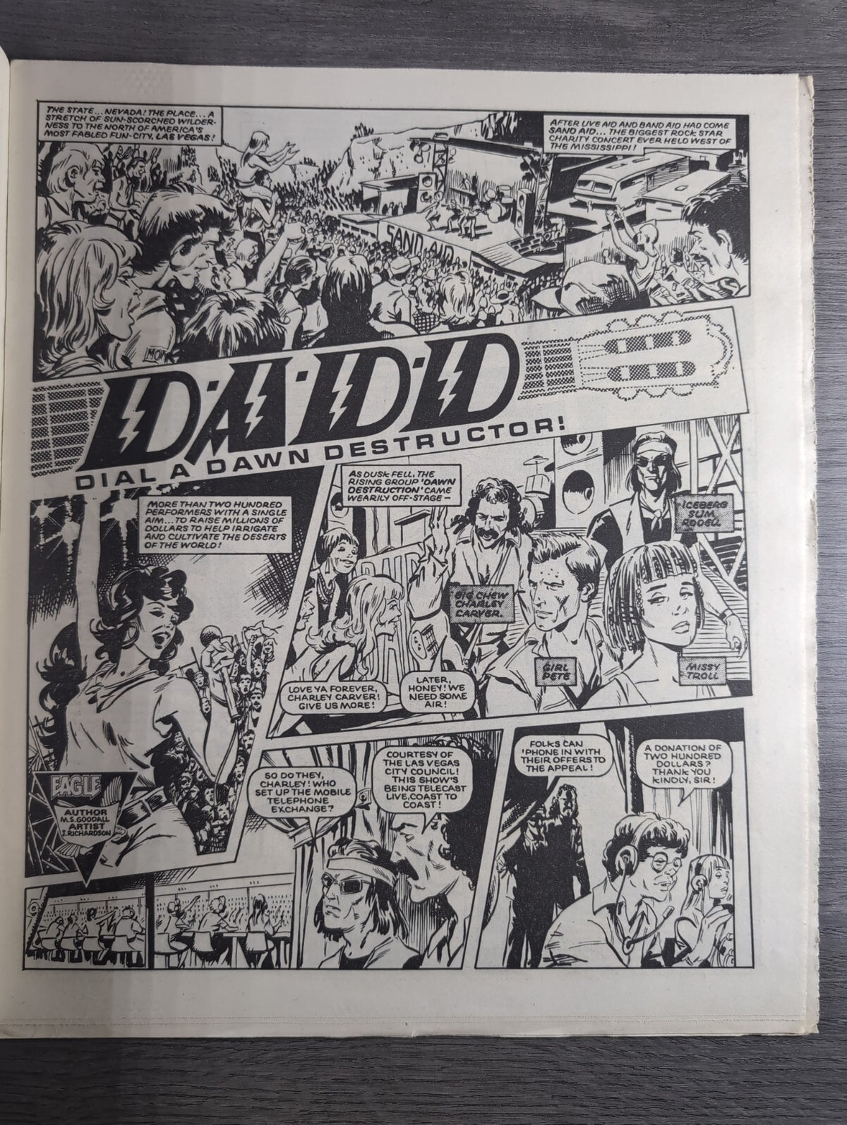 Eagle Comic Issue No. 213 19th April 1988 Vintage Retro UK Comic