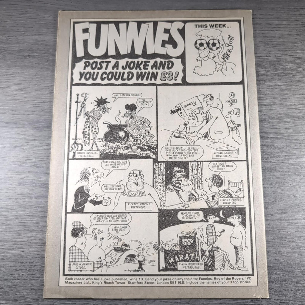 Roy of The Rovers 26th January 1985 Vintage Comic IPC Magazines