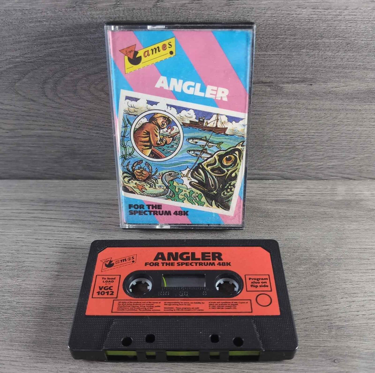 Angler ZX Spectrum 48K Virgin Games Retro Video Game Tested & Working