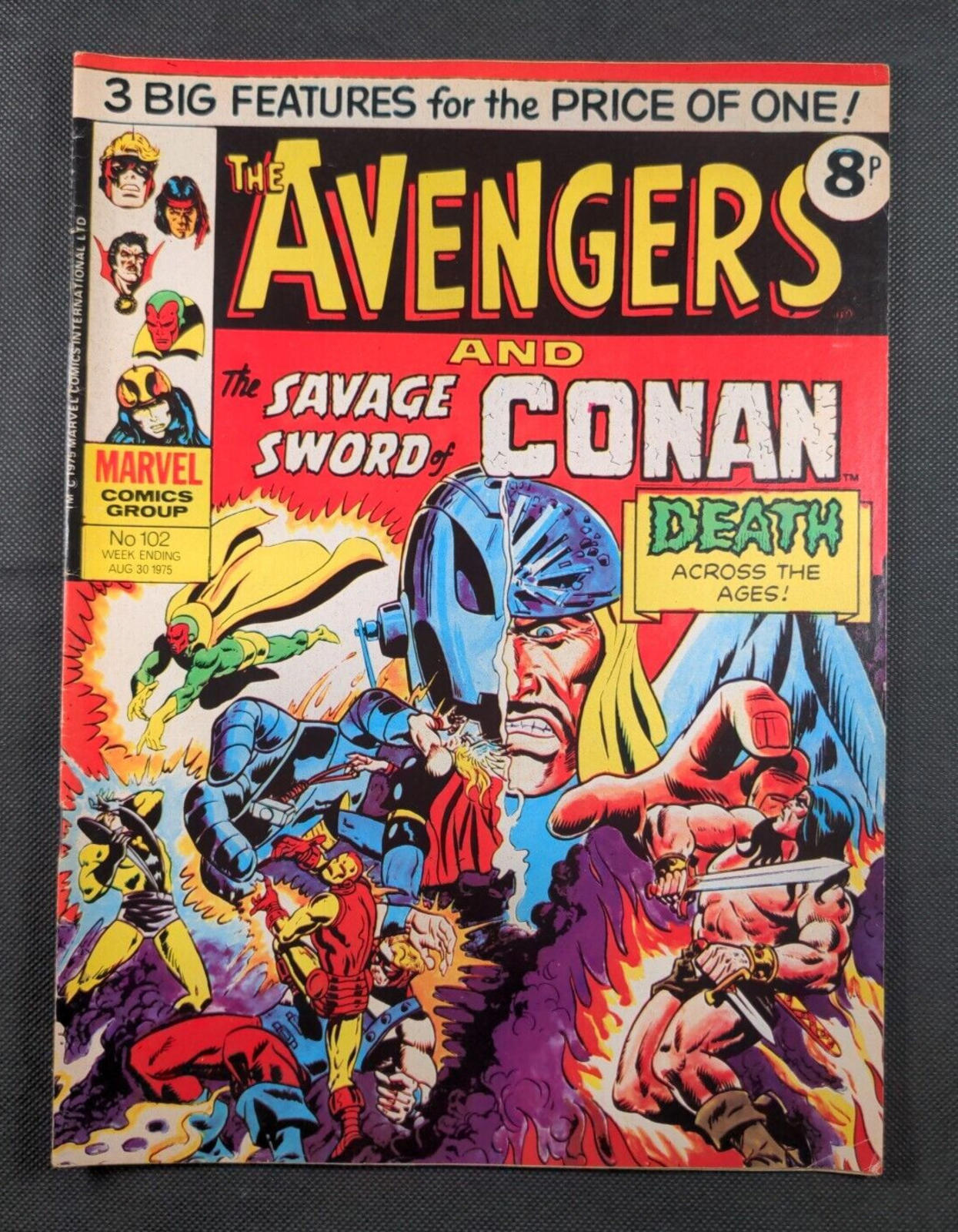 Marvel Comics: The Avengers  Issue No 102 August 1975 - Retrorama UK