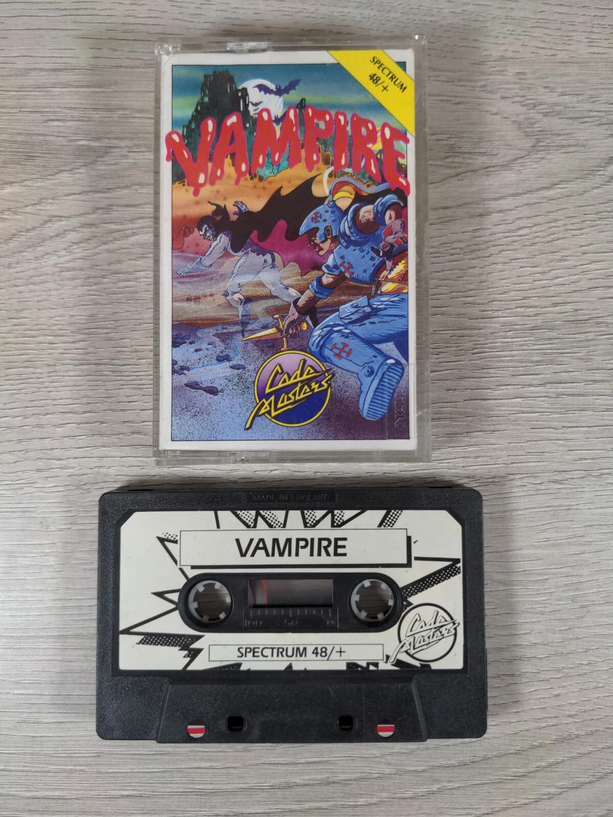 Vampire ZX Spectrum 48K+ Game Cassette Tested & Working - Vintage Video Game