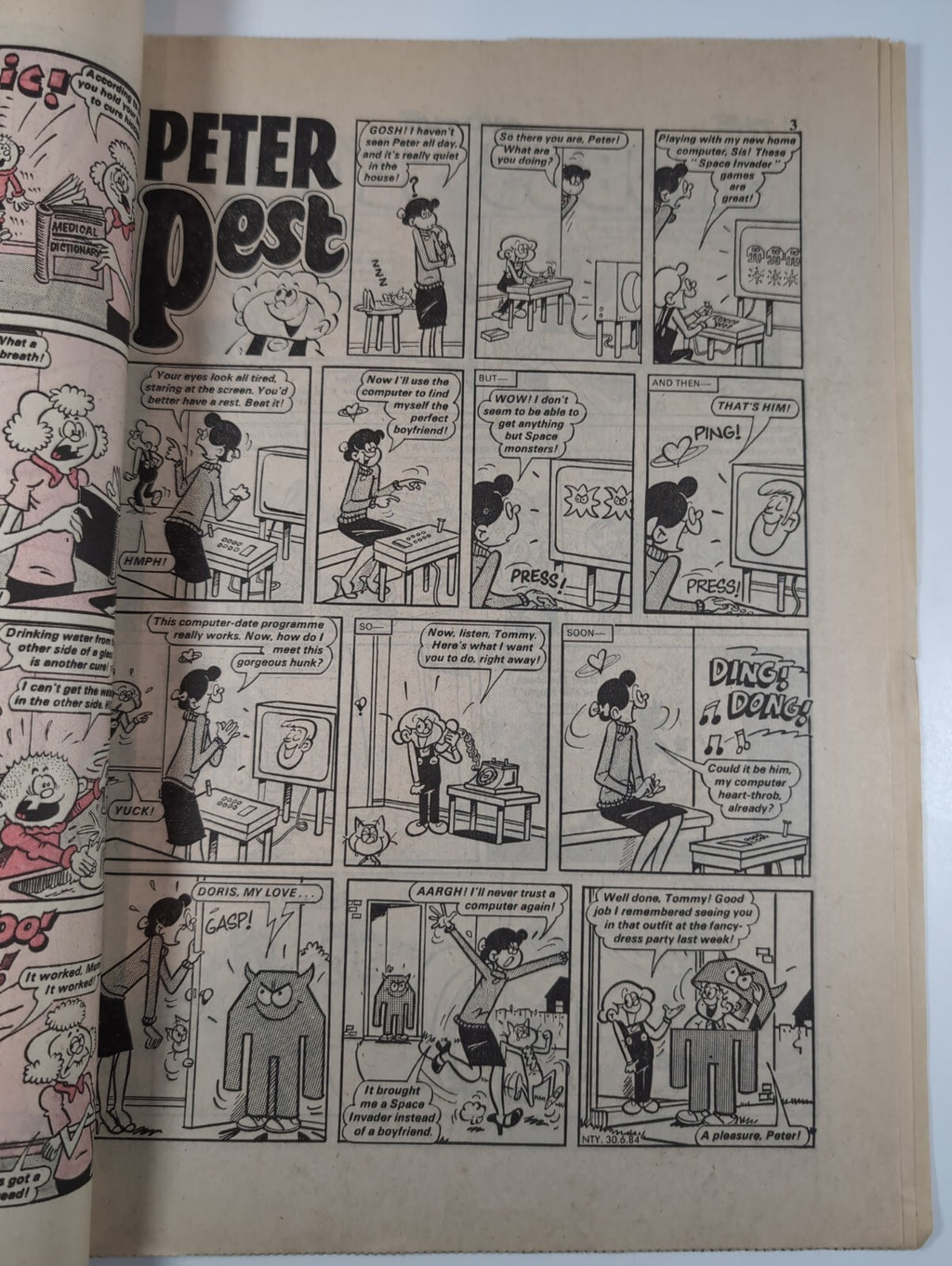 Nutty Comic Featuring Bananaman Issue No. 229 June 20th 1984 Vintage Retro Comic