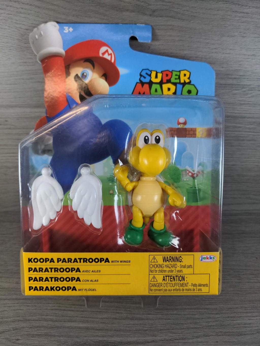 Super Mario Koopa Paratroopa Action Figure Jakks Pacific Factory Sealed Pack - Retrorama UK