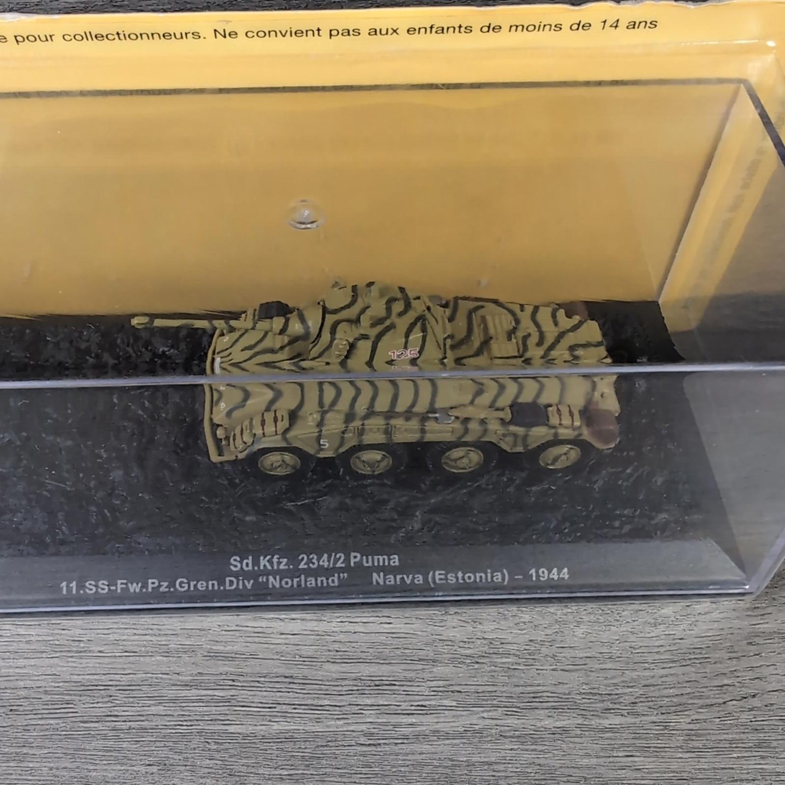 DeAgostini Sd.Kfz. 234/2 Puma Narva Estonia 1944 1:72 Scale Diecast Model Tank