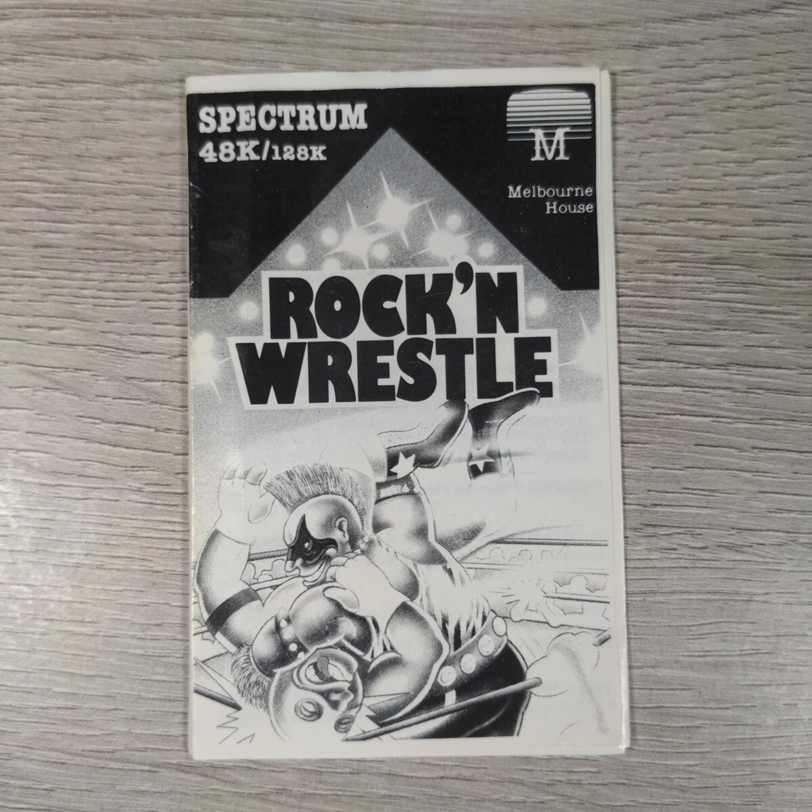Rock N Wrestle ZX Spectrum 48K 128K Game Cassette Tested & Working