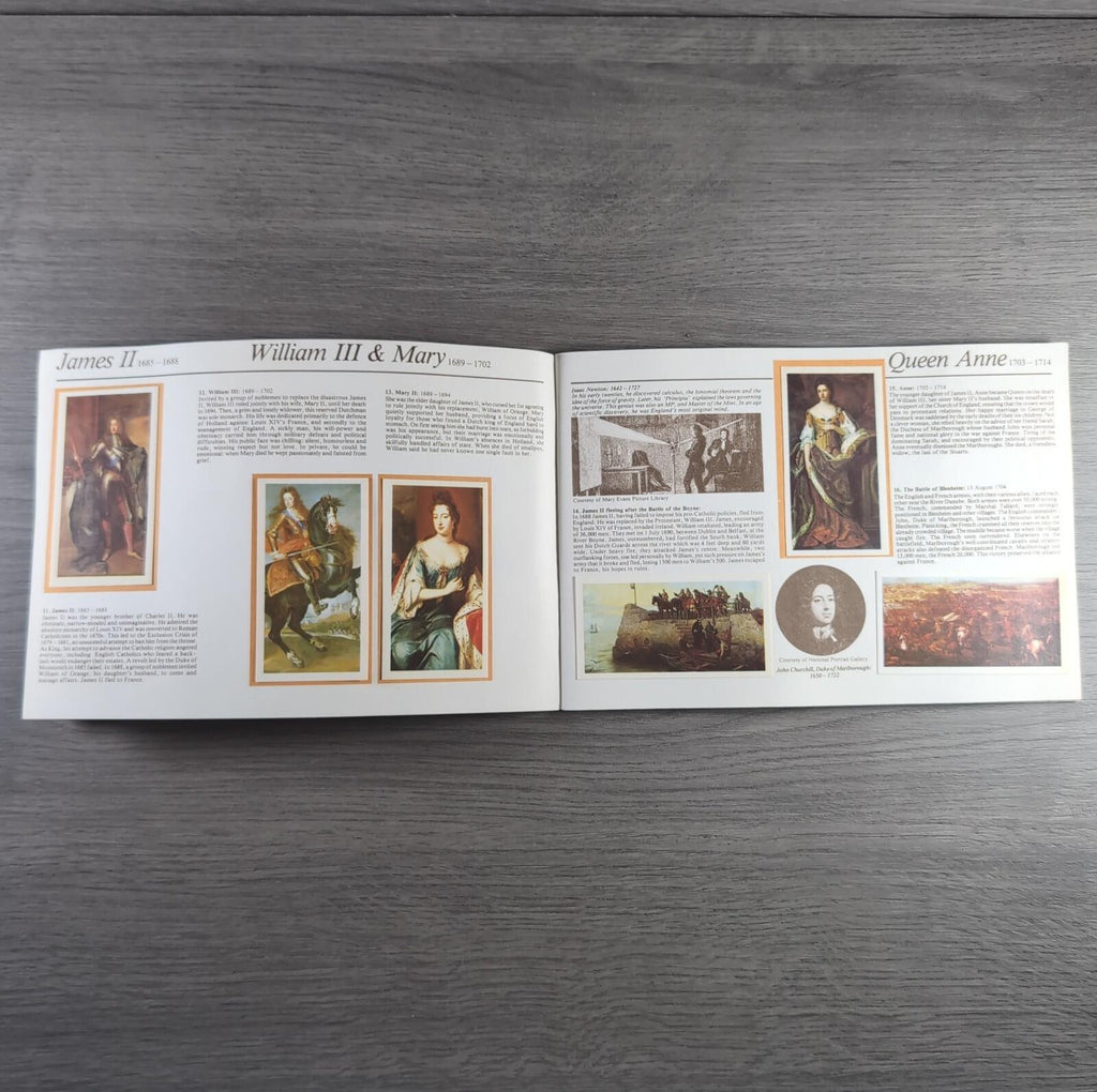 Brooke Bond Tea Picture Cards Album Queen Elizabeth I & II Complete Set
