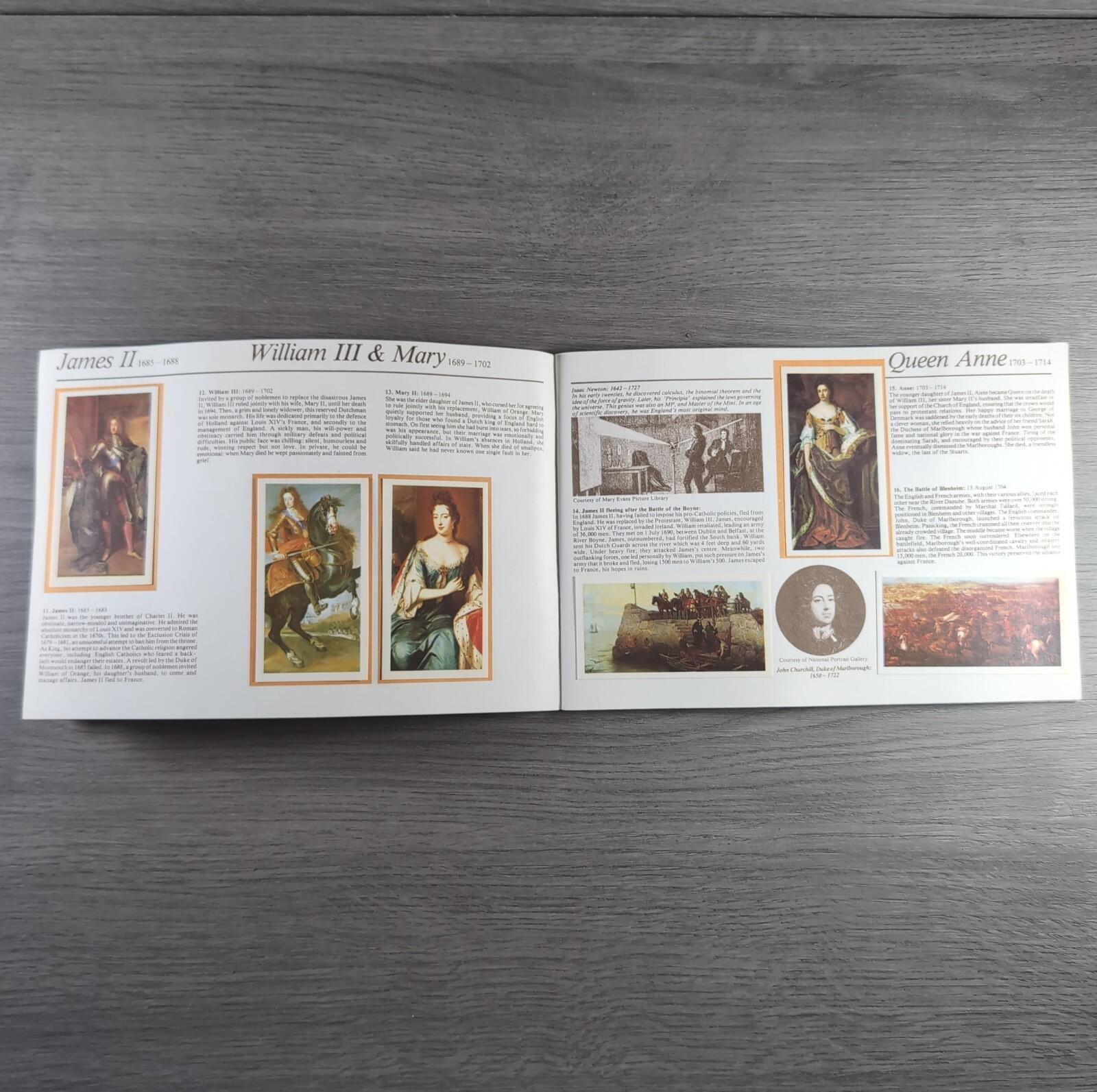 Brooke Bond Tea Picture Cards Album Queen Elizabeth I & II Complete Set