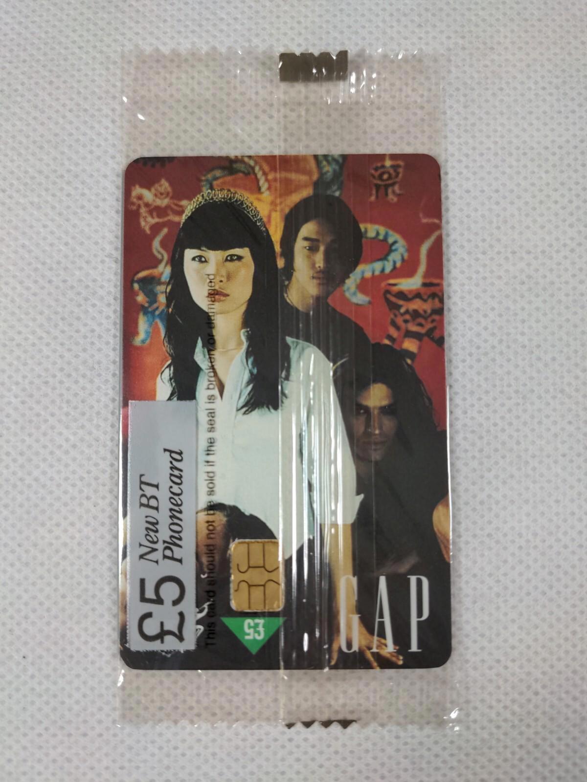 BT Phone Card GAP Store £5 Unused Vintage Chip Phonecard Unopened Sealed