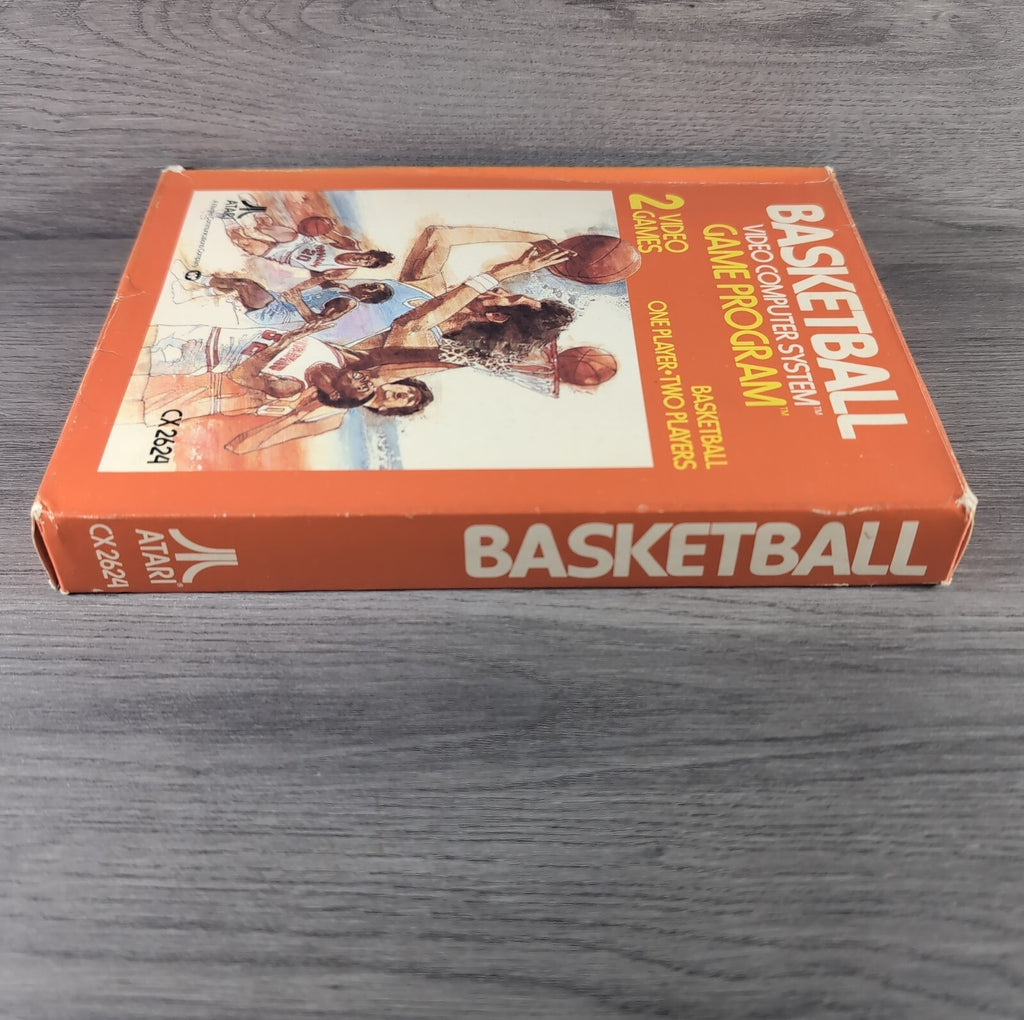Basketball Atari 2600 Game CX2624 Cartridge & Manual Boxed CIB Tested & Working
