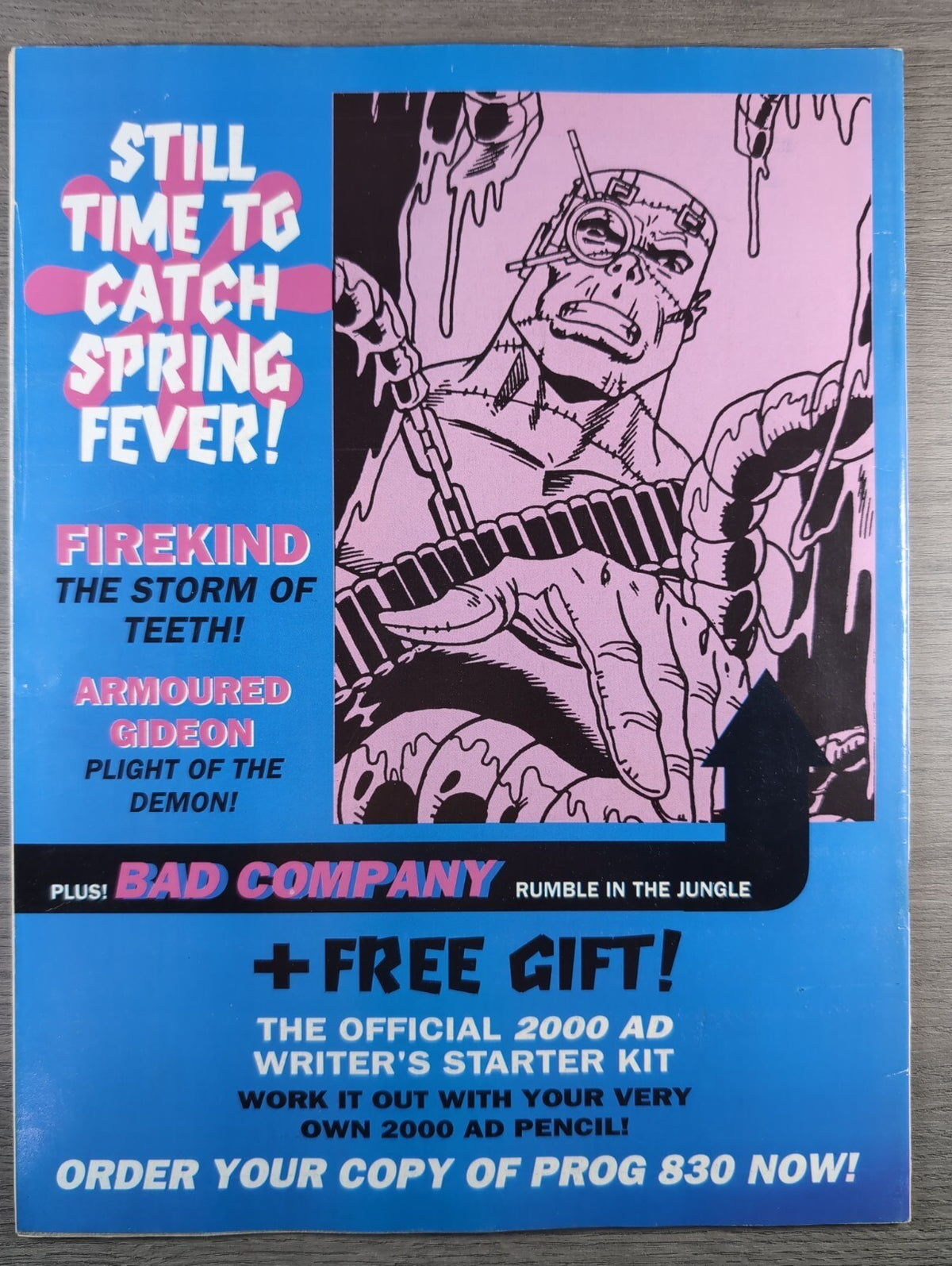 2000AD Prog 829 Featuring Judge Dredd Comic 3rd April 1993 Comic + Stickers
