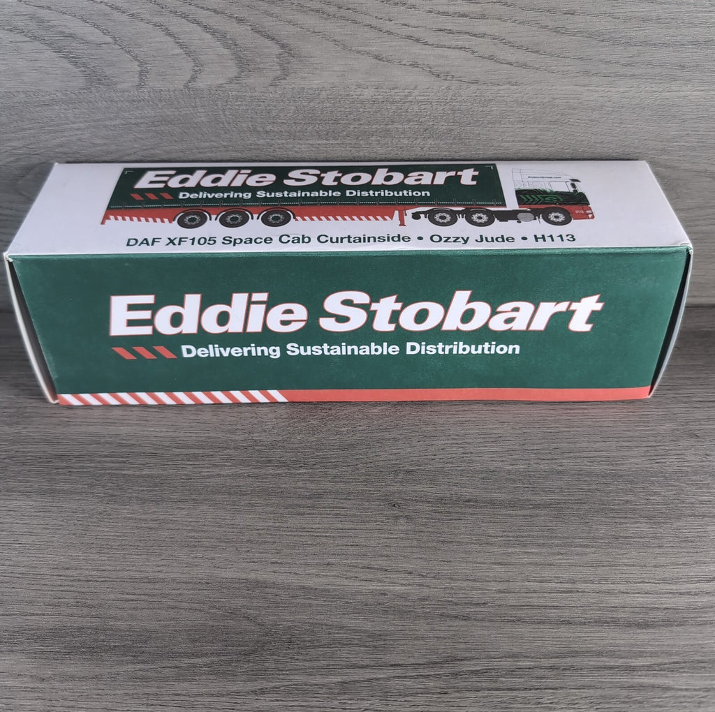 Atlas Editions Eddie Stobart DAF XF105 Space Cab Curtianside Ozzy Jude H113 1:76