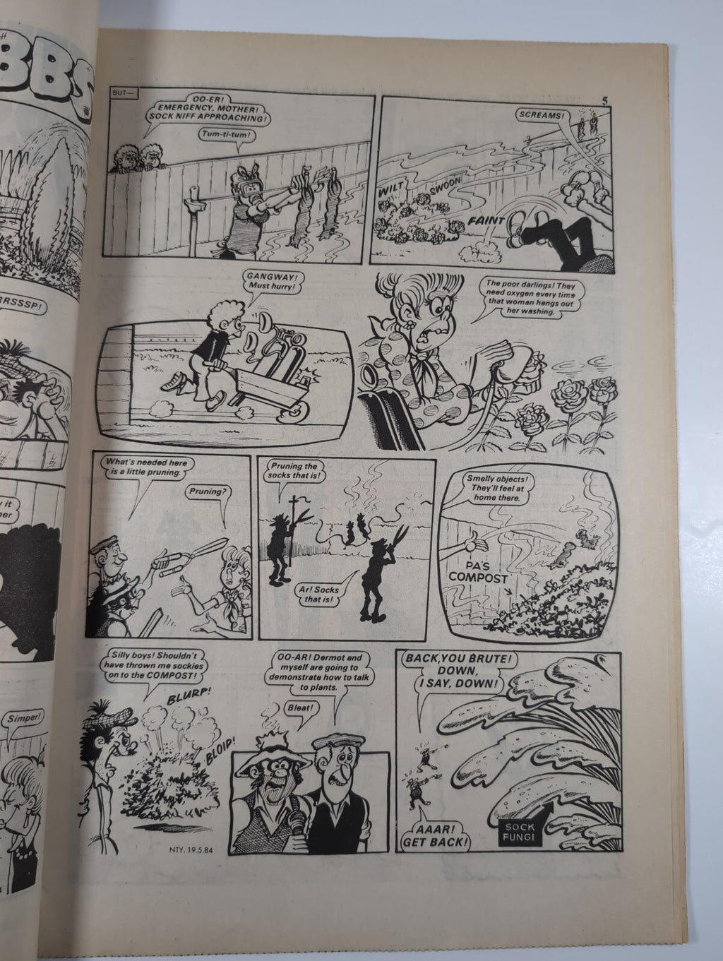 Nutty Comic Featuring Bananaman Issue No. 223 May 19th 1984 Vintage Retro Comic