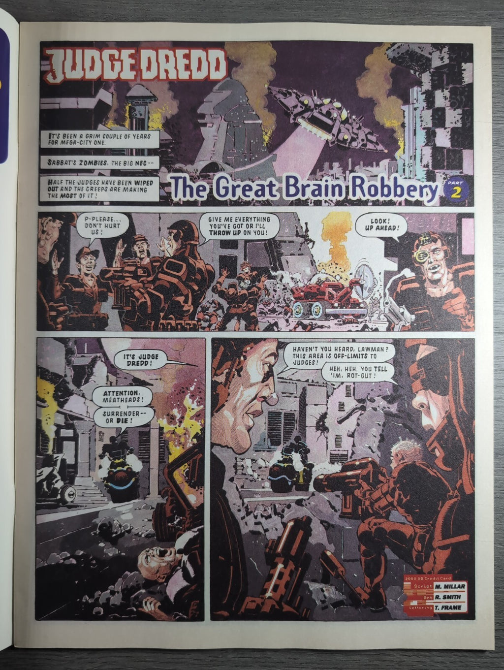 2000AD Prog 836 Featuring Judge Dredd Comic 22nd May 1993 Vintage Retro Comic