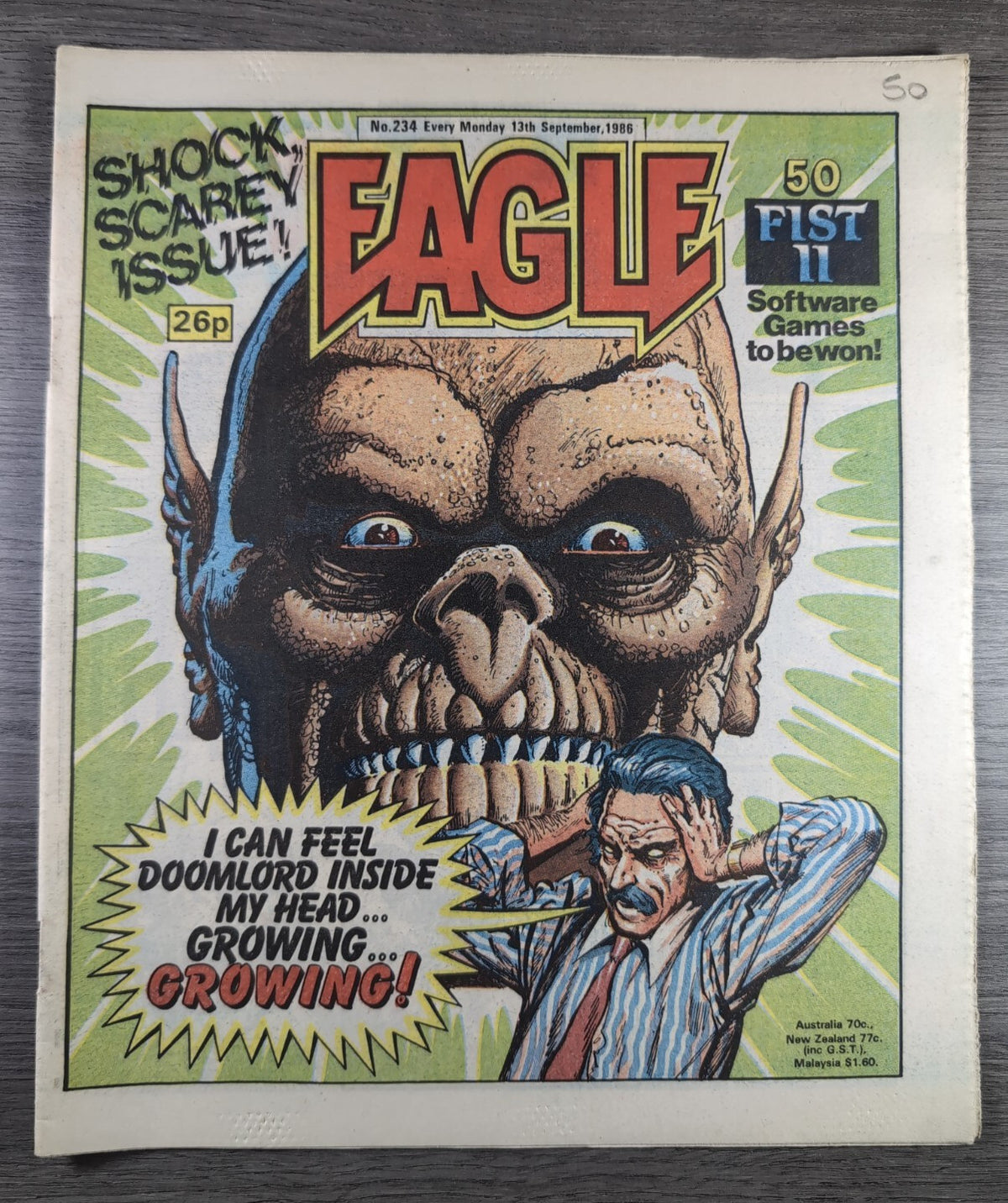 Eagle Comic Issue No. 234 13th September 1986 Vintage Retro UK Comic