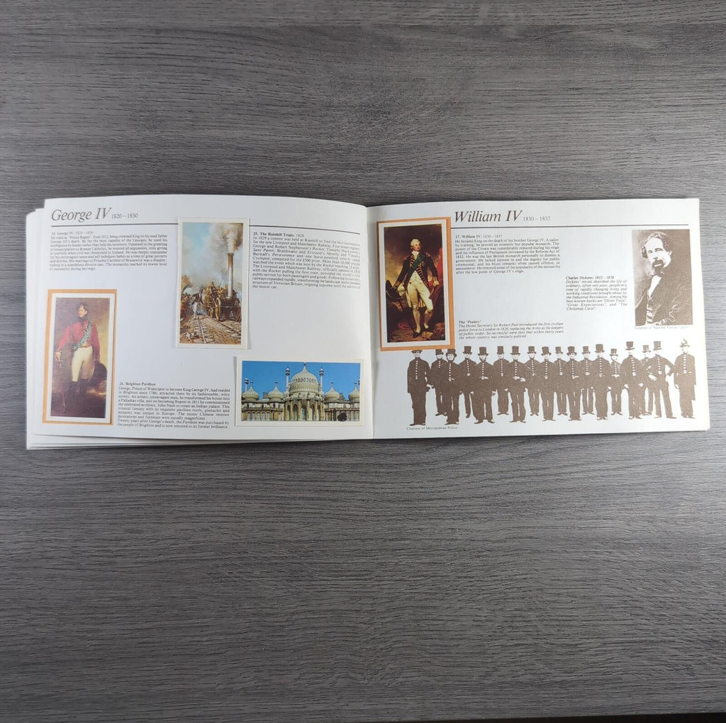 Brooke Bond Tea Picture Cards Album Queen Elizabeth I & II Complete Set