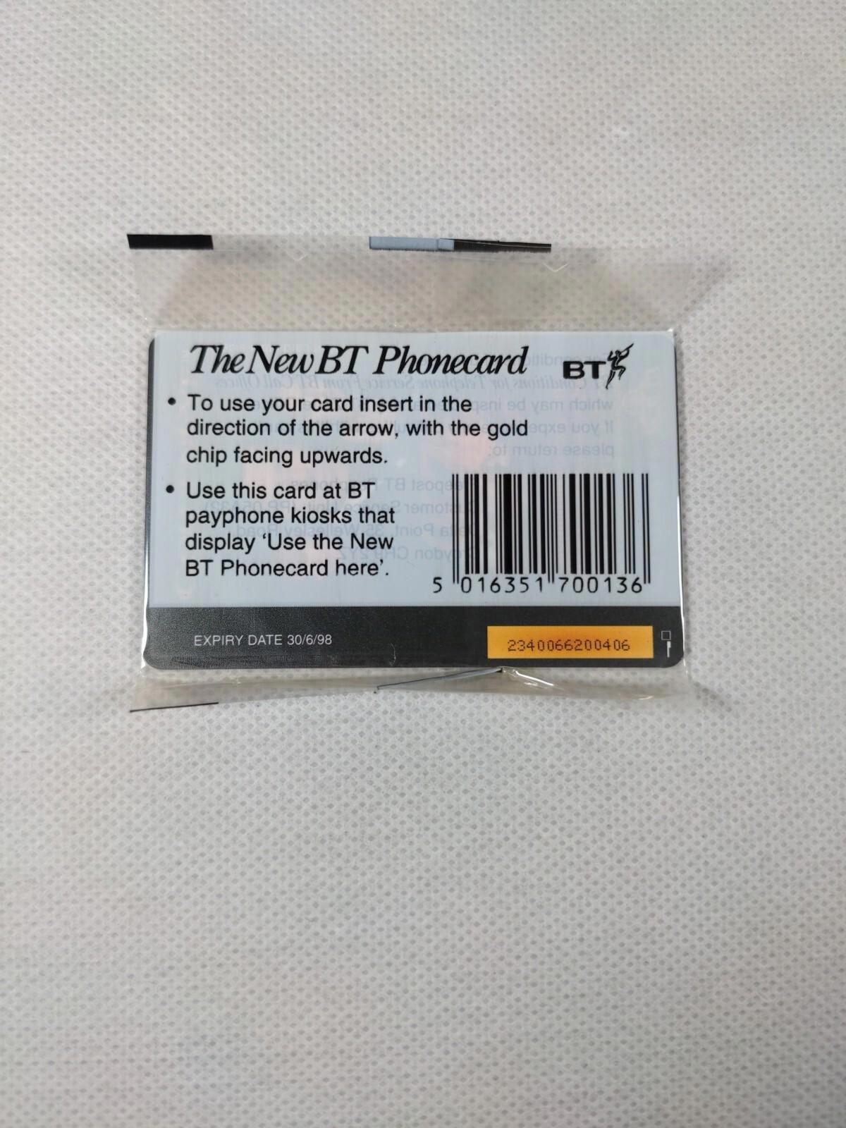 BT Phone Card  Special Edition Unused Vintage £2 Chip Phonecard Unopened Sealed