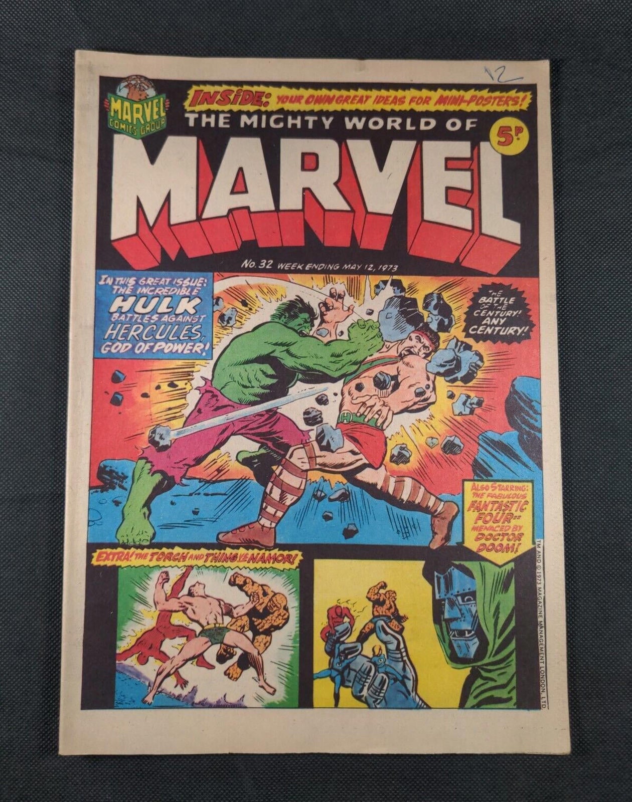 Mighty World of Marvel Issue No 32 May 1973 Vintage Marvel UK Comic - Retrorama UK