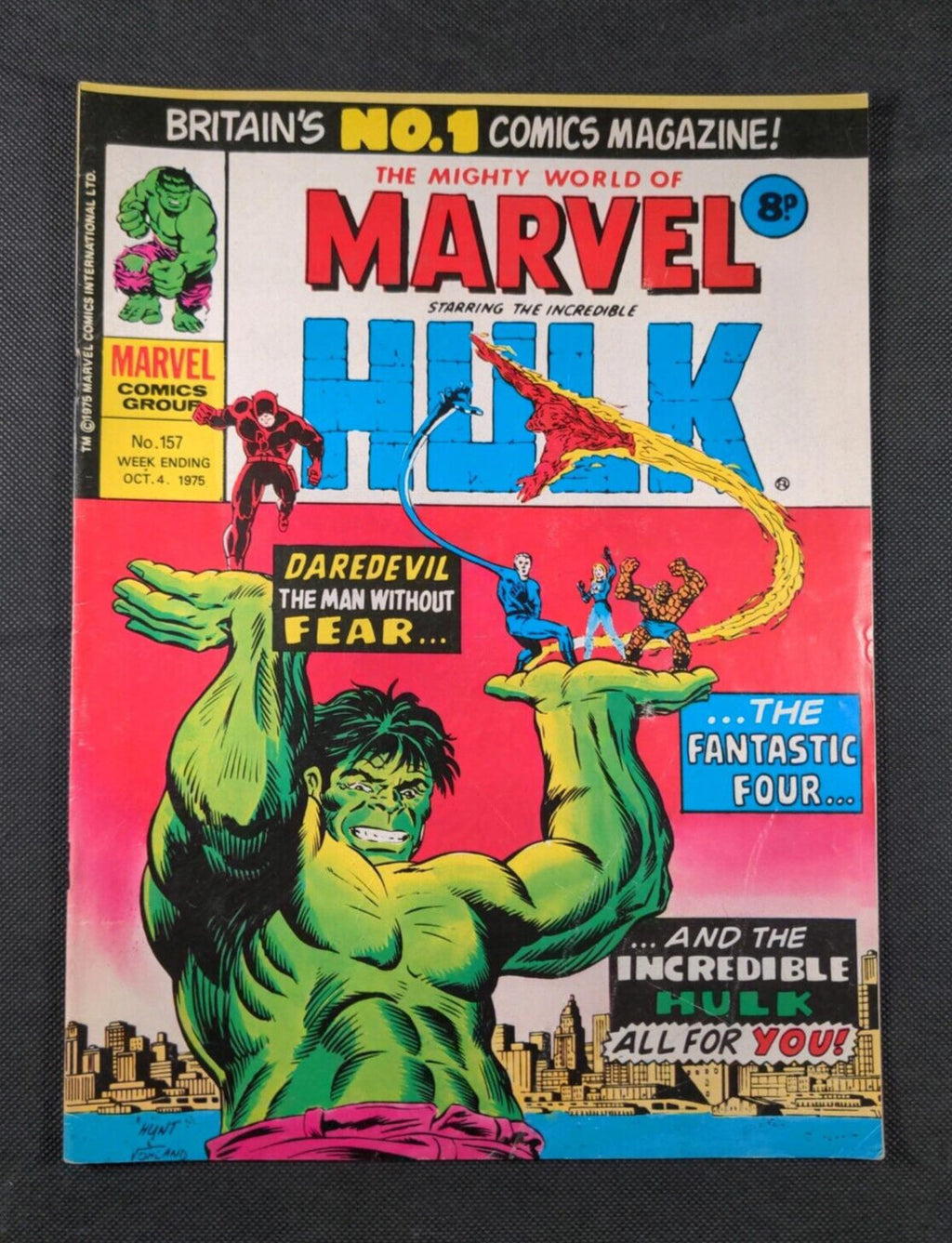 Mighty World of Marvel Issue No 157 October 1975 Marvel UK Vintage Comic - Retrorama UK