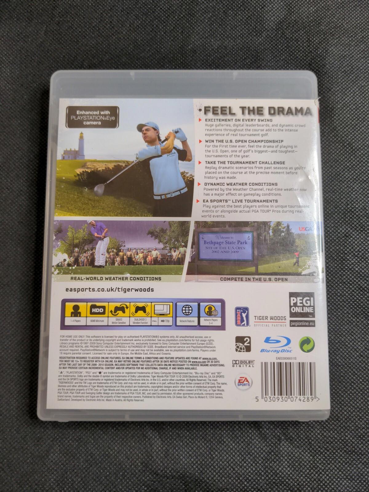 Tiger Woods Golf PGA Tour 10  PS3 Playstation 3 Golf Game EA Sports
