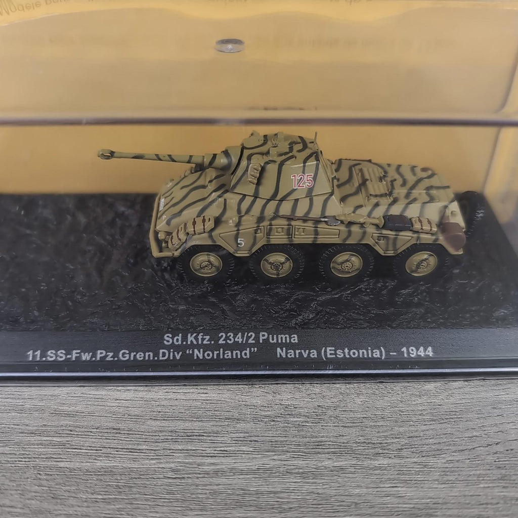 DeAgostini Sd.Kfz. 234/2 Puma Narva Estonia 1944 1:72 Scale Diecast Model Tank