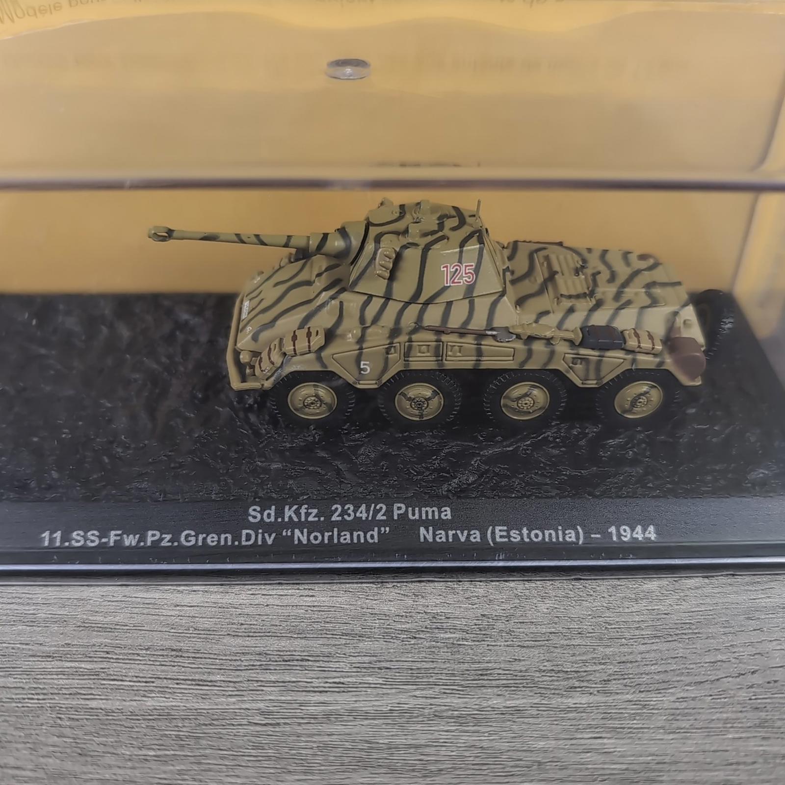 DeAgostini Sd.Kfz. 234/2 Puma Narva Estonia 1944 1:72 Scale Diecast Model Tank